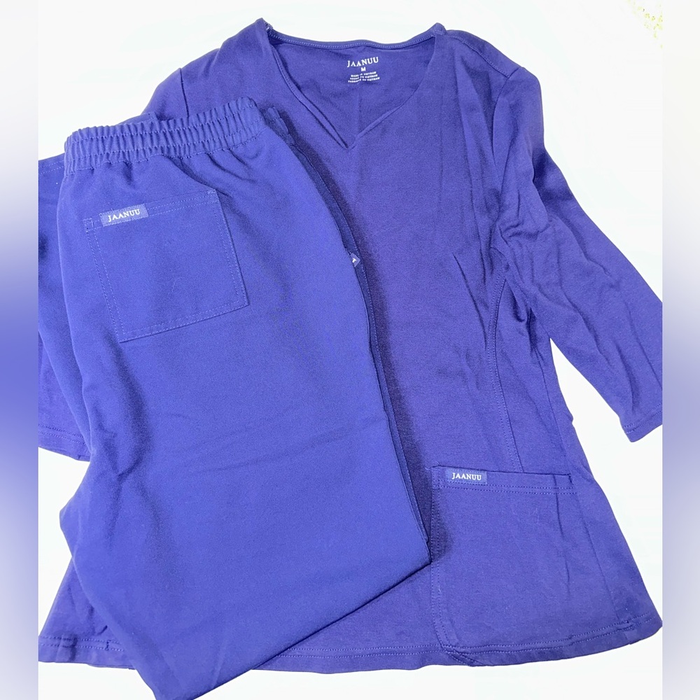 Jaanuu Scrub Set Set - Midnight Navy Blue